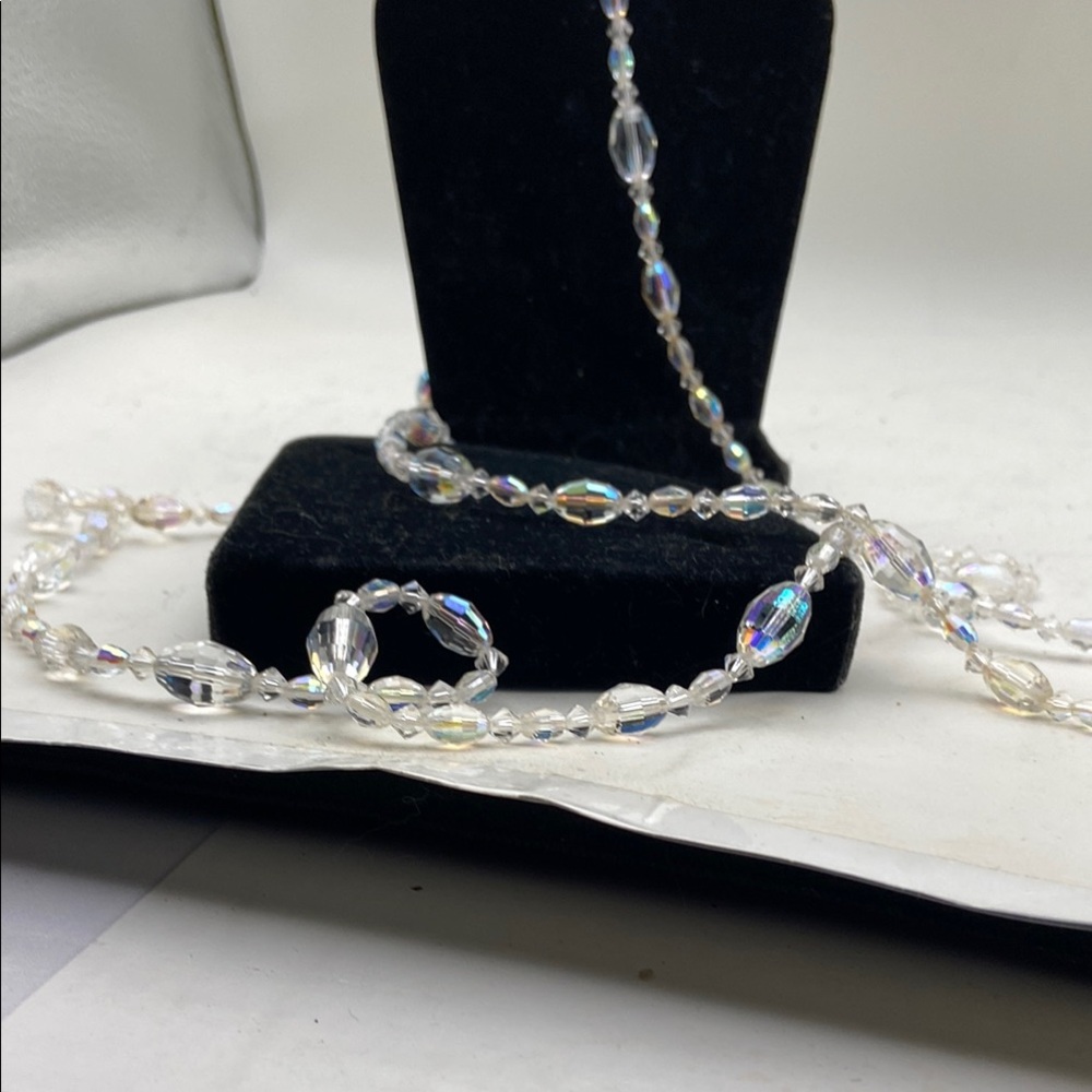 Antique Czech Crystal Necklace - image 3